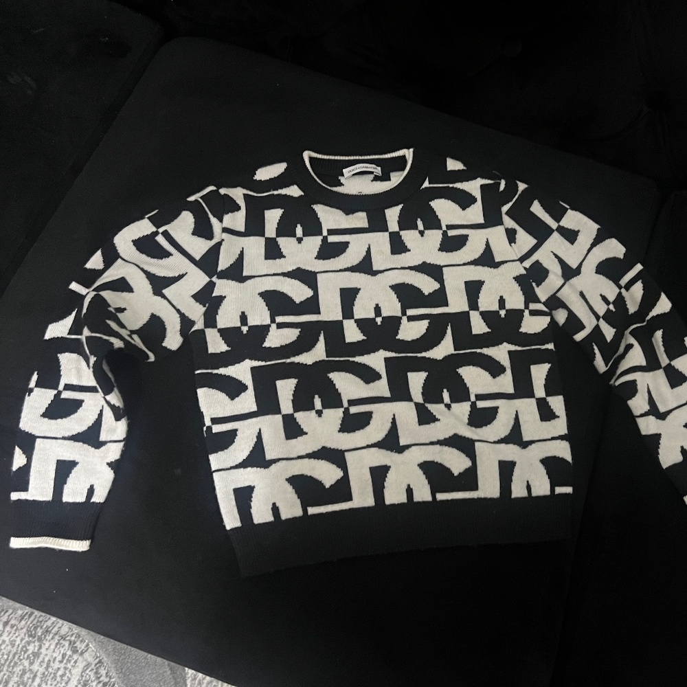 Dolce & Gabbana  Jacquard Logo Sweater Kids